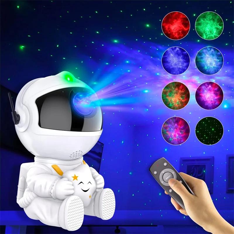 Astronaut Galaxy Projector Star Projector Galaxy Night Light Space Buddy Projector with Nebula and Remote Control for Children