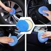 Microfiber Wax Applicator Pads, 16 PCS Car Wax Applicator Pad, Round Foam Applicator Pads, Polishing Sponges Applicator for Car Detail Polishing,