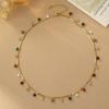 Vintage Bohemian Rainbow Heart Necklace & Diamond-Studded Bracelet Set