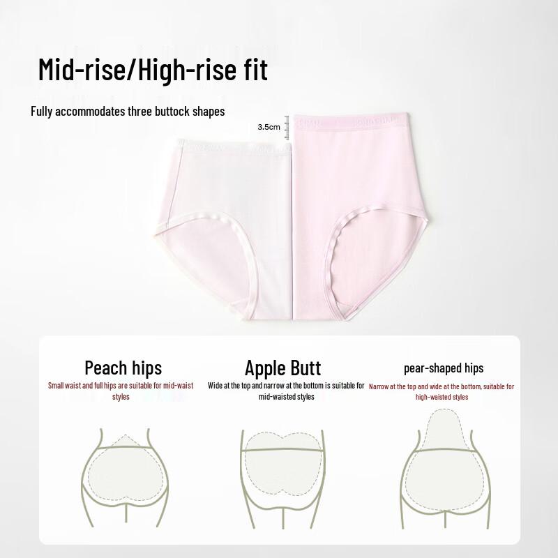 Women's Silky Modal 7A Antibacterial Underwear 3-Pack