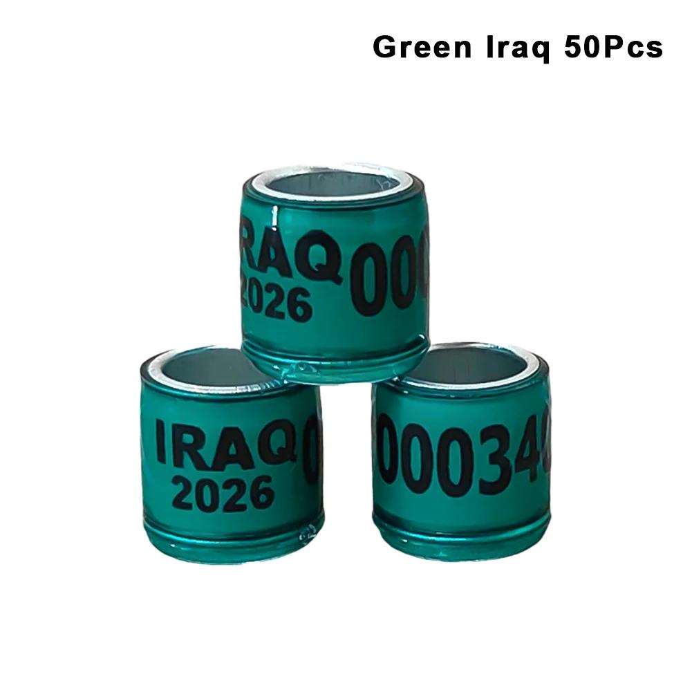 8x11mm Numbered Pigeons Foot Ring 10-50Pcs 2026 Multicolor Parrots Leg Rings for Birds Outdoor Training