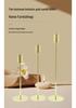 Retro Nordic-Style Wrought Iron European Candlestick for Christmas and Weddings
