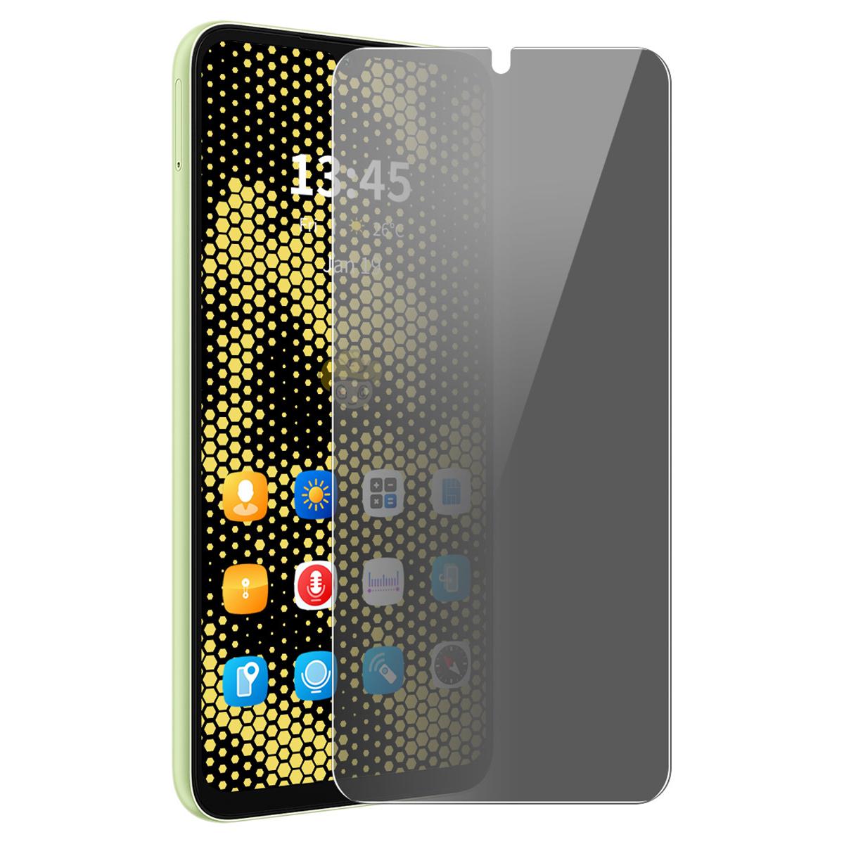 

ENKAY HAT PRINCE For Xiaomi Poco C65 4G Screen Protector Anti-Spy High Aluminium-Silicon Glass Film Type A