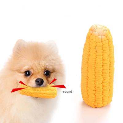 Pet Toys Squeak Toys Latex Corn Shape Puppy Dogs Toy Pet Supplies Training Playing Chewing Dog Toys For Small Dogs