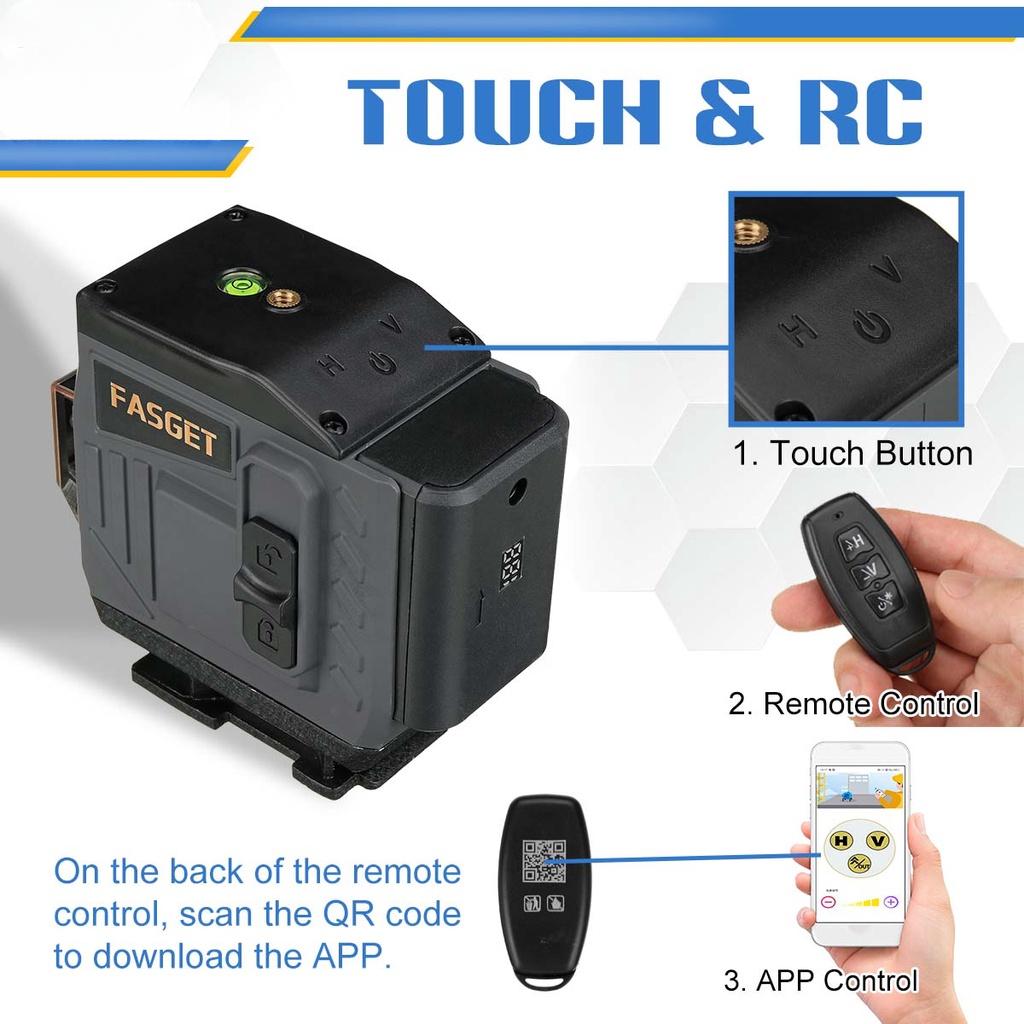 New 6000mAh 16/12/8 line Laser Level 360°Rotary Indoor Outdoor Horizontal Vertical Cross Auto Measuring 4D Adjustable Green Light Self-Leveling