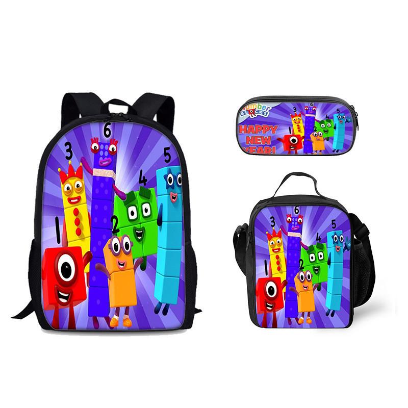 Numberblocks Digital Building Backpack For Kids School Supplies And Storage