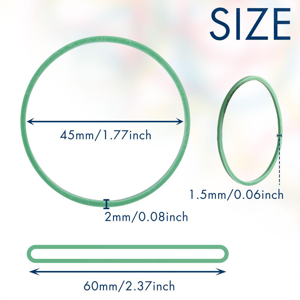 

Rubber Bands, 600PCS Size 16 (2 1/2 x 1/16 ) Elastic Durable Colored Rubber Bands for Office Supplies, Tie Dye United States