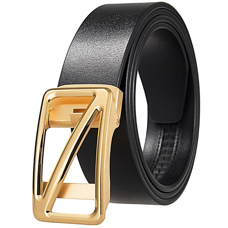 Meier Stainless steel automatic buckle belt - men s hollow-out steel buckle belt 120