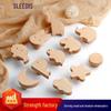 Creative Solid Wood Animal Door Handle for Children's Room Wardrobe, Drawer, and Cabinet
