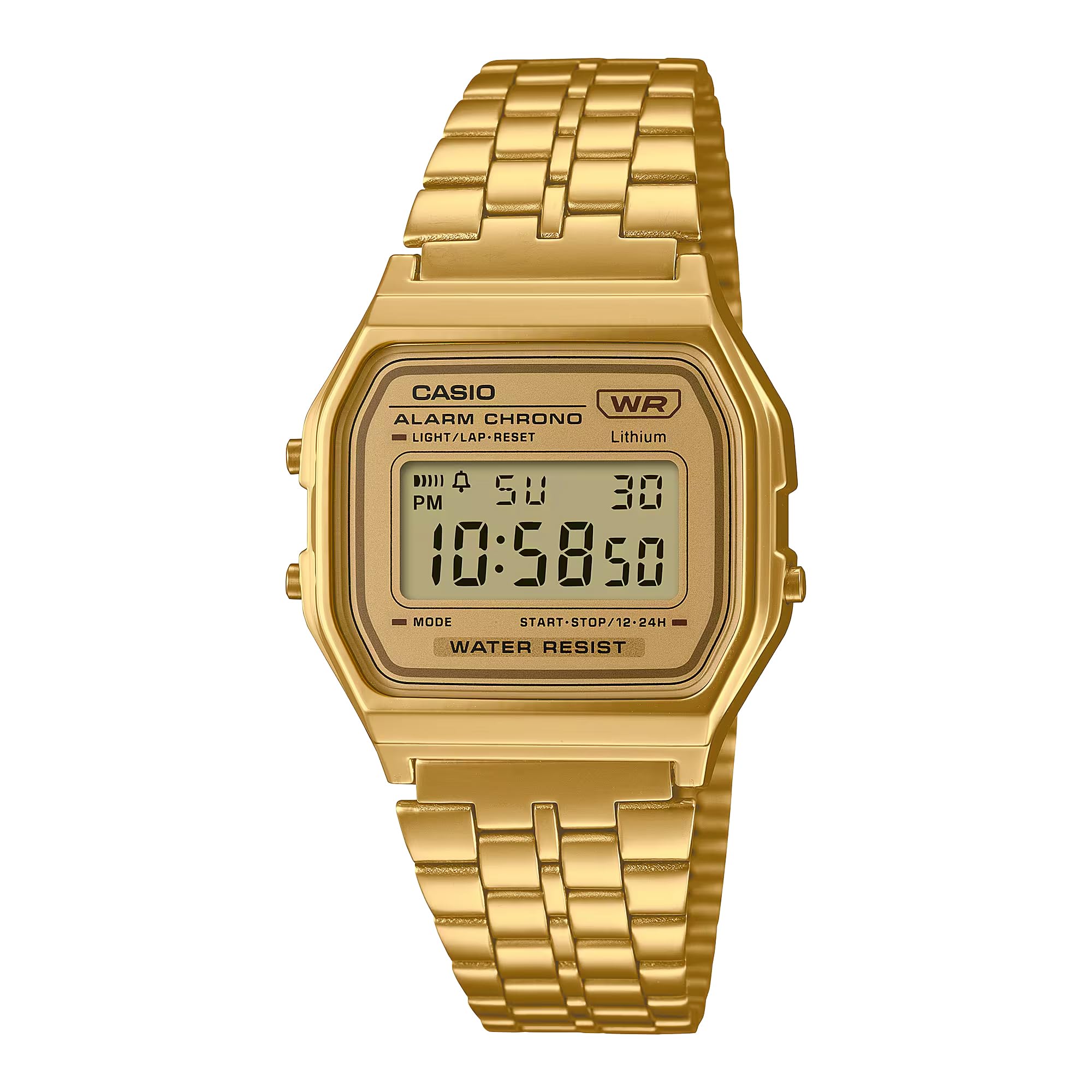 

CASIO Vintage Series A158WETG-9A Digital Watch Gold Unisex Kids Overseas Model