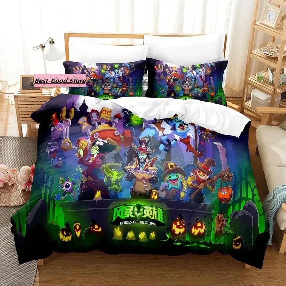Game Heroes of the Storm Beding Set Single Twin Ful Quen King-Sized Dimensionsd Dimensions Bed Linen Set Aldult Kid Bedrom Duvetcover Sets Bed Shet