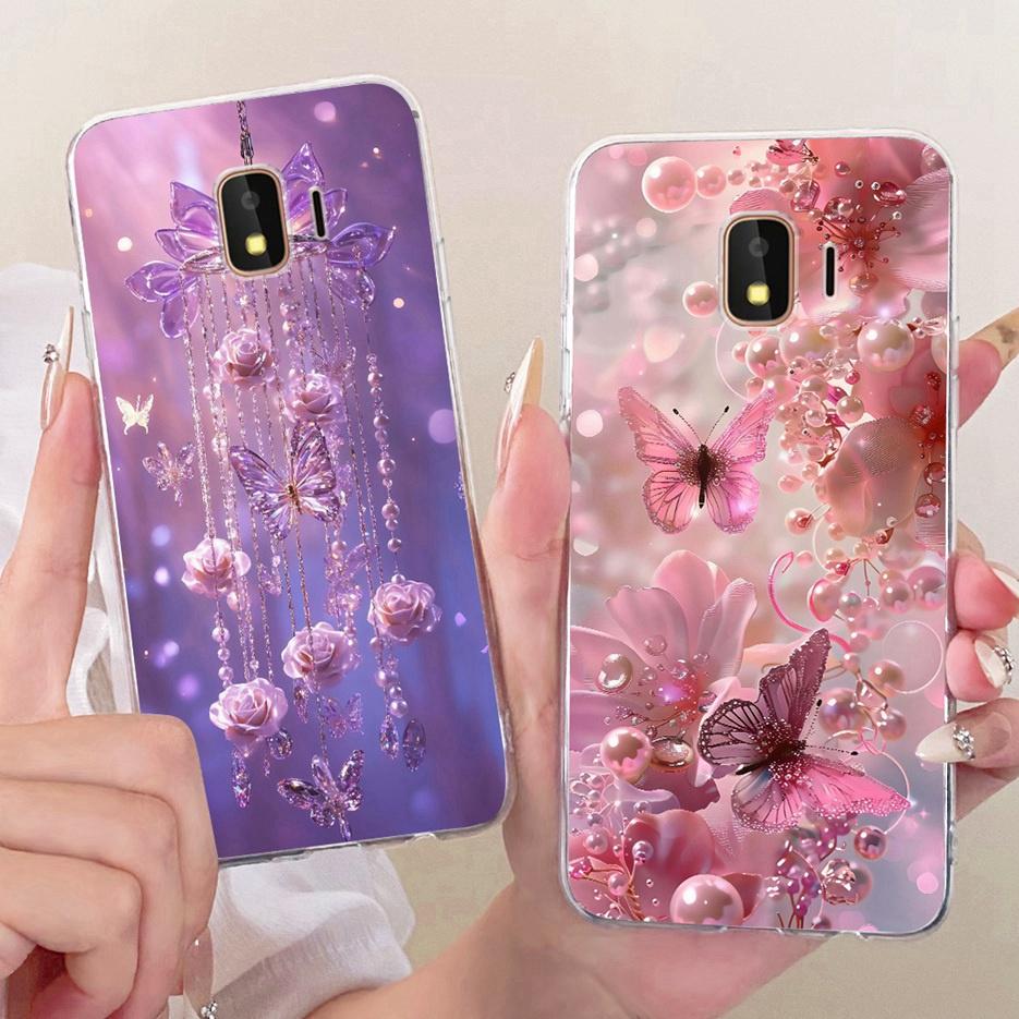 For Samsung Galaxy J2 Core 2018 Case SM-A260F Luxury Butterfly Tree Painted Cover Soft Slim Phone Case For Samsung J2 Core Shell