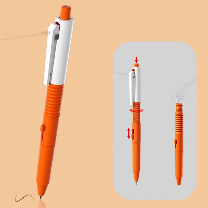 In 2 1 Funny Prank Retractable Water Spray PensBall Pen With Water Spray Funny Prank Toy Stress Easing For Kids Adults Children's Birthday Gift