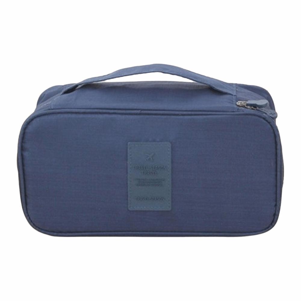 Waterproof Multi-function Organizer Bag Portable Bra Underwear Organizer Toiletry темно-зеленого
