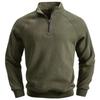 Fashion Men's Stand Collar Casual Trendy Loose Half Zipper Pullover Sweatshirts Male Clothes Hoodies Tops