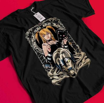 Death Note Shirt Misa T-Shirt L Kira Tshirt Ryuk Rem Tee Anime Horror Near Naomi BB634