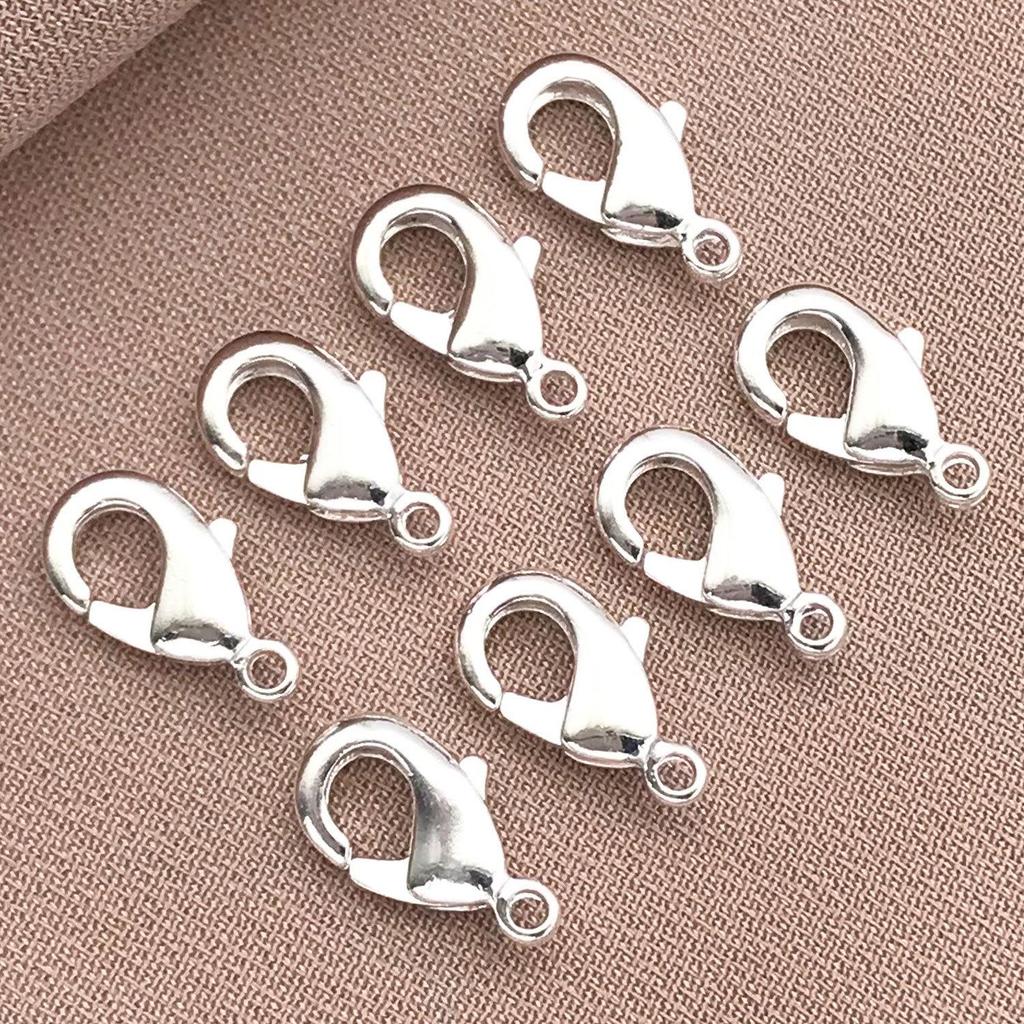 18K Gold-Filled Lobster Clasp, Electroplated Real Gold, Handmade Color-Preserving Spring Clasp for DIY Bracelet/Necklace Jewelry Accessories.