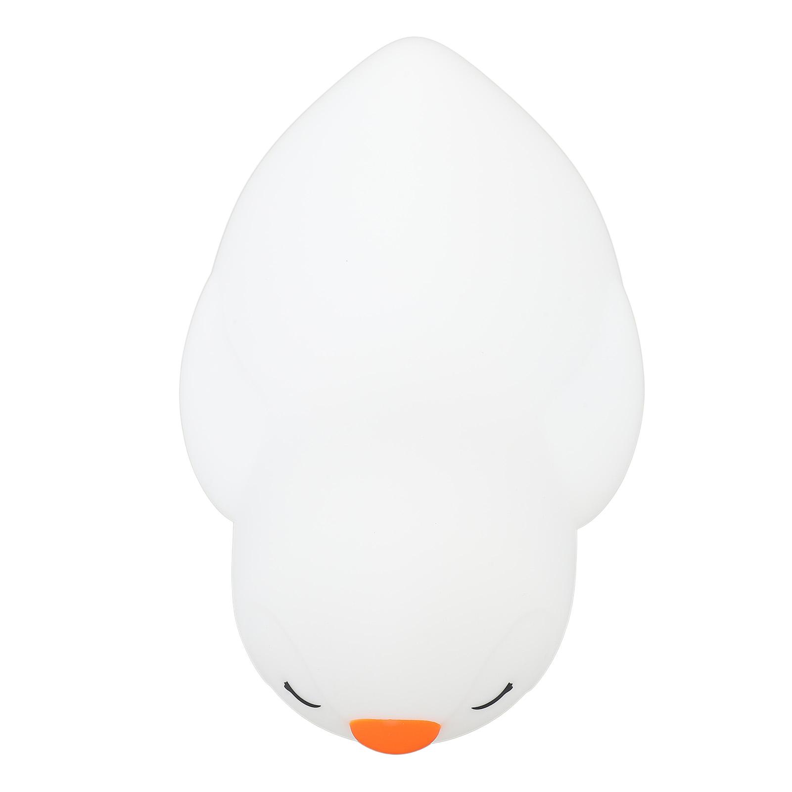 

Cartoon Penguin Night Light Silicone Soft USB Rechargeable Adorable Skin Friendly Colorful LED Night Lamp for Nursery