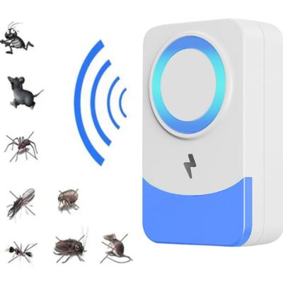Repelent Ultrasonic pentru Dăunători, Repelent Reutilizabil pentru Șobolani pentru Interior, Repelent Puternic pentru Șoareci, Control Dăunători cu Ștecher pentru Țânțari, Păianjeni, Șoareci, Șobolani, Gândaci