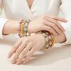 Strass Ausgeschnitten Blume Armband Vintage Damen Armschmuck Filigran Emaille Armreif Täglich