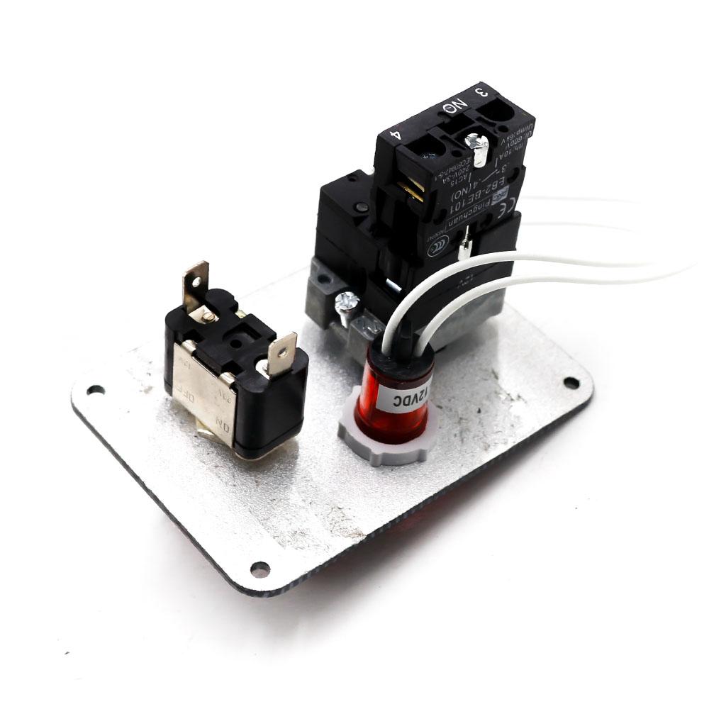 12V Racing Car Ignition Switch Panel Engine Start Stop Ignition Push Buttons LED Toggle Switch Panel Carbon For Truck
