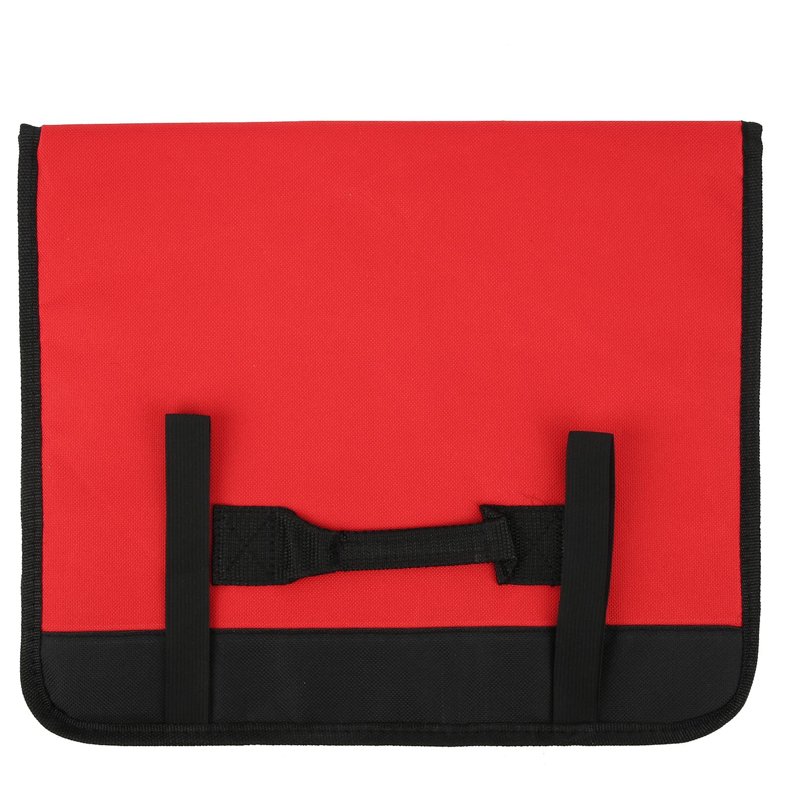 

Сумка-скрутка для инструментов, хранение, портативная, складная, для ремонта, гаечный ключ, многофункциональный чехол-держатель, карман Red красный