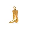 Europäisch-Amerikanischer Edelstahl-Hufeisen-Anhänger, 18K Goldbeschichtet, Farberhaltend, DIY Schmuckzubehör.