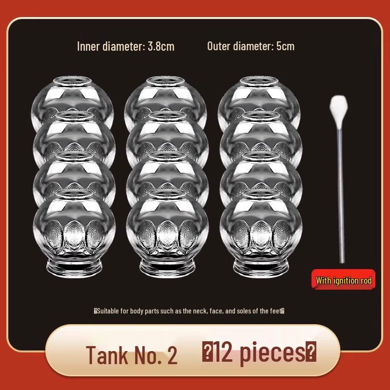 Chenye Thickened Glass Fire Cupping Set – Beauty & Household Therapy Jars