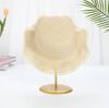 DIY Straw Hat Light Plate Hat Embryo, Summer Large Eave Woven Wave Shaped Sunshade and Sun Protection Sun Hat