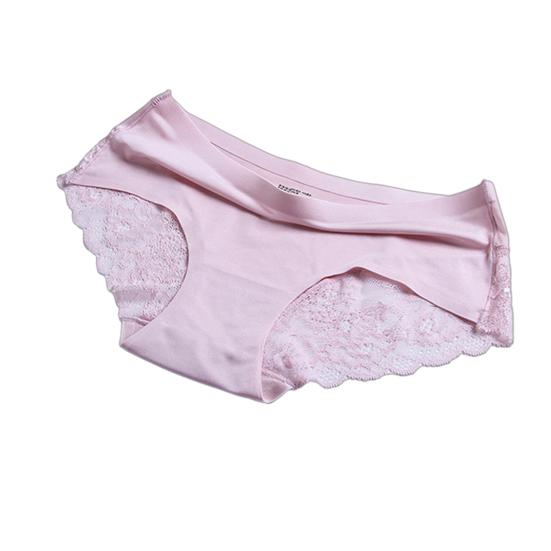 Kadınlar için Dikişsiz İç Çamaşırı İpeksi Görünmez Hipster Külot Orta Yükseklikte Dantelli Saten Esnek Bikini Külot