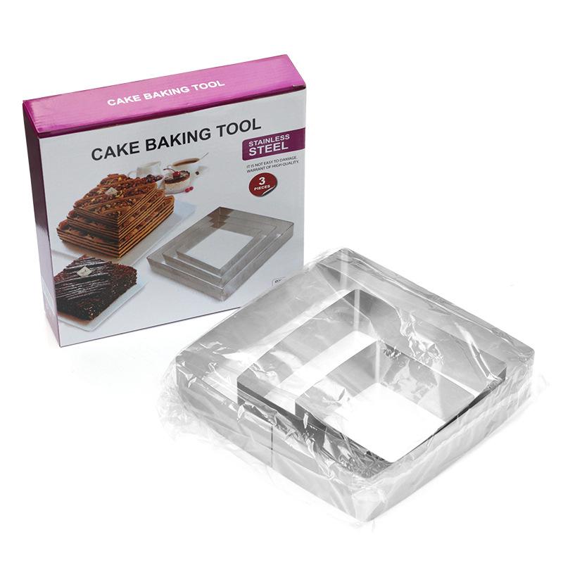 Stainless Steel Mousse & Cookie Cutter Set - Round Cake, Chocolate, DIY Baking Tool