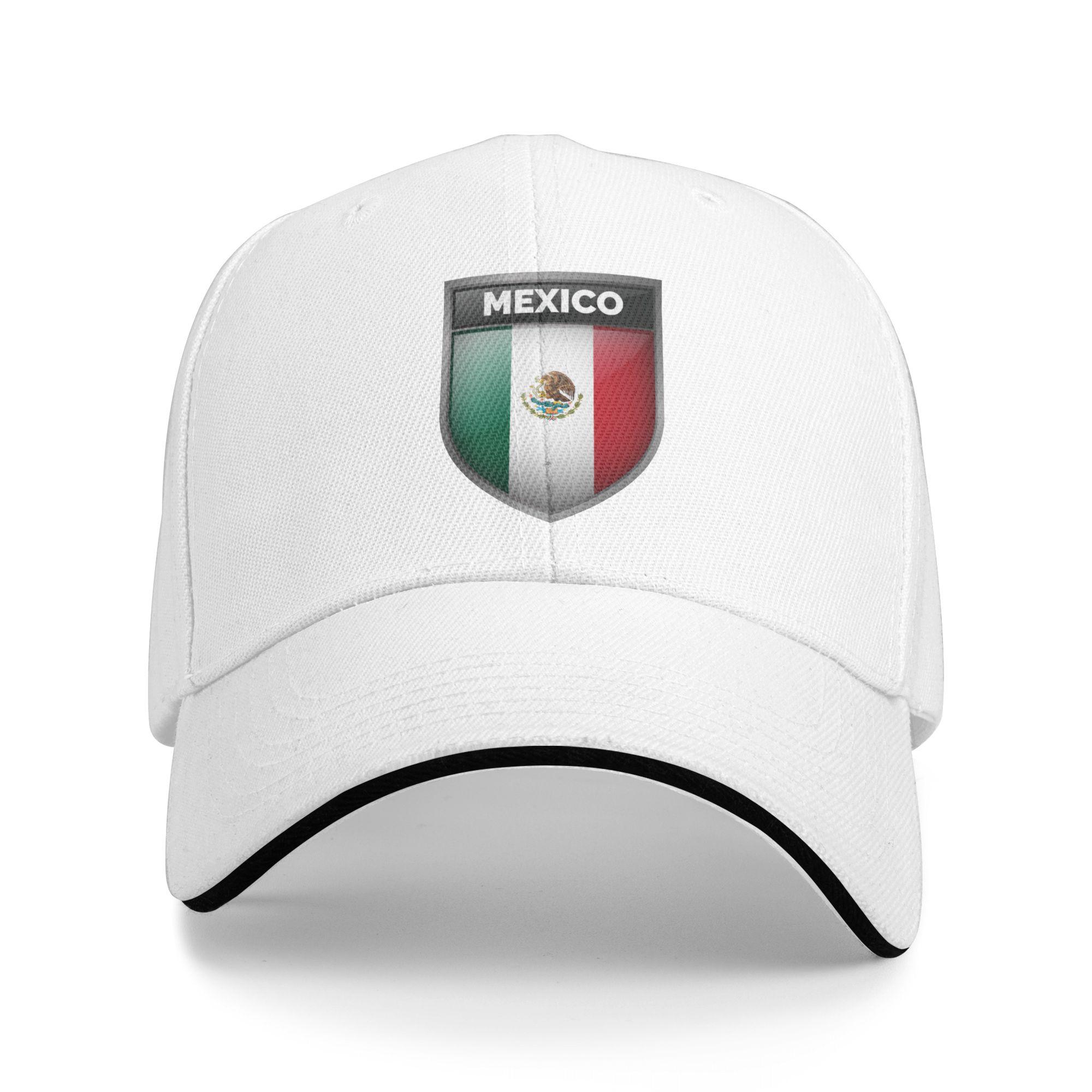 

Custom Cool Mexican Proud Mexico Flag Baseball Cap Unisex WoUnisex Adjustable Unisex Dad Hat Outdoor Sun Hat One Size