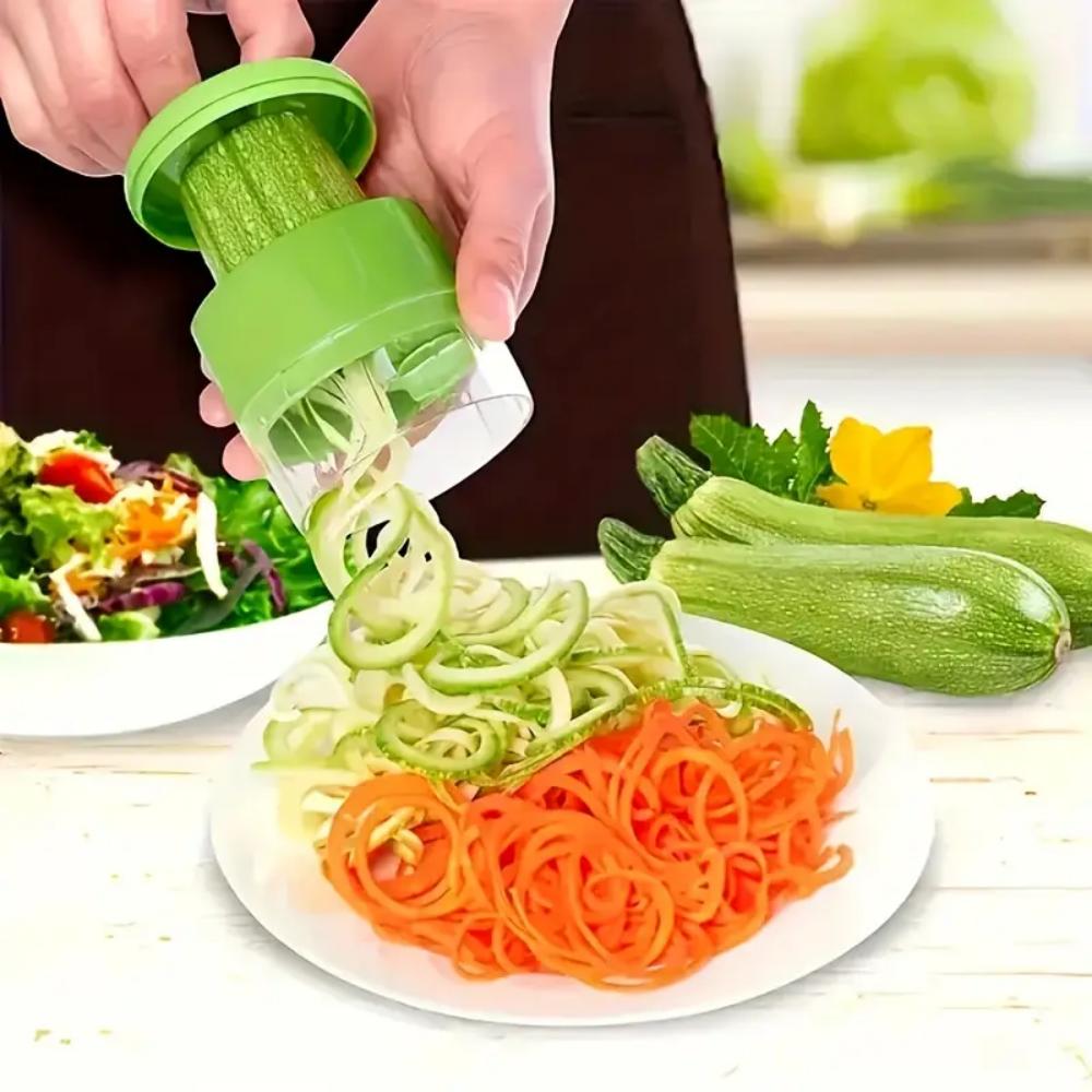 Multi-functional Handheld Spiral Vegetable Shredder, Handheld Spiral Vegetable Shredder, Fine Shredding, Adjustable Grinder
