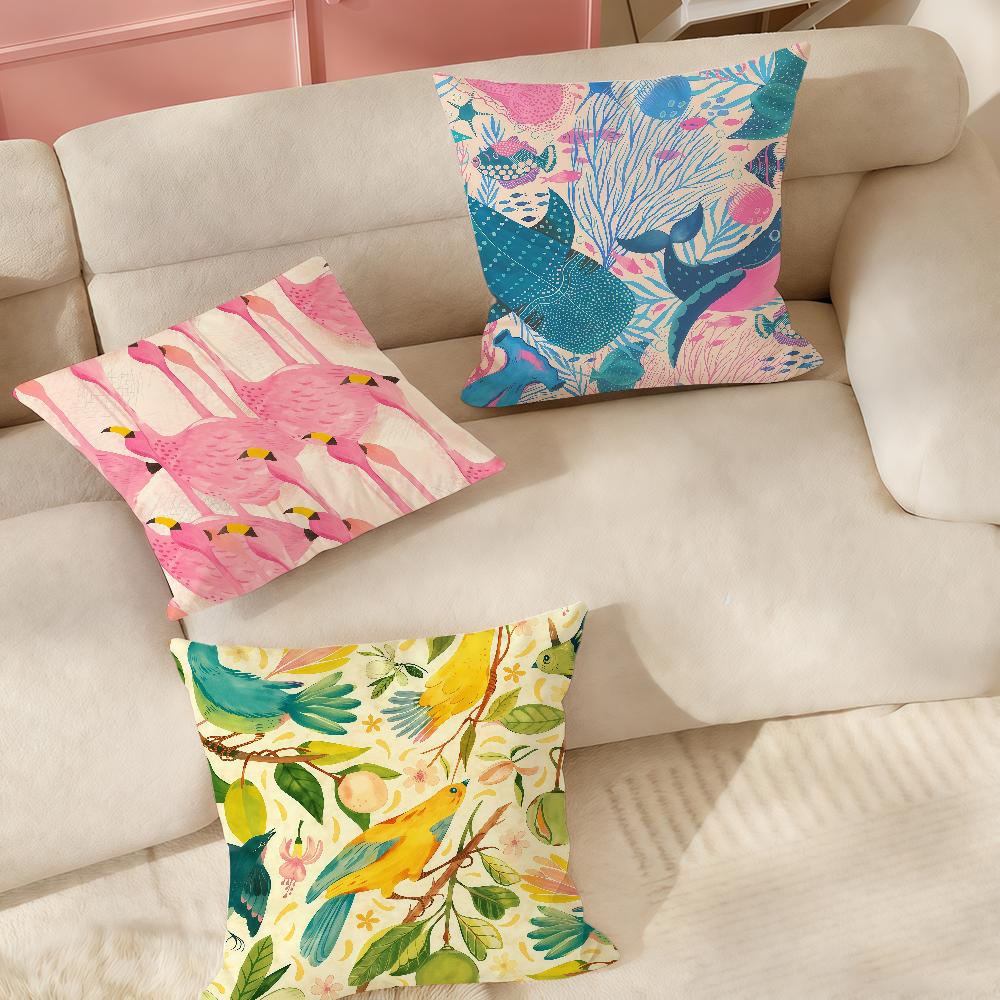 Under The Sea G-grace A-andersson Pillow Case Applicable Space For Guest Rooms Interiors Cars Office House Decoration