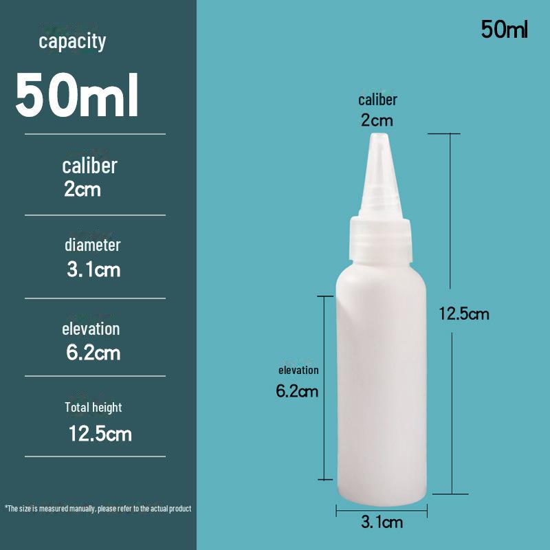 100ml Plastic Squeeze Bottle with Pointed Mouth for Liquid and Paste Filling
