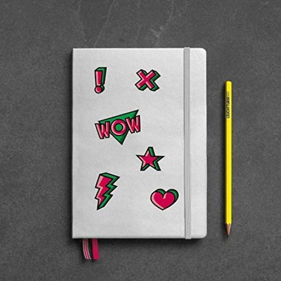 Leuchtturm A5 Notebook with Dotted Neon Officially Imported Grid, Green, 361390,