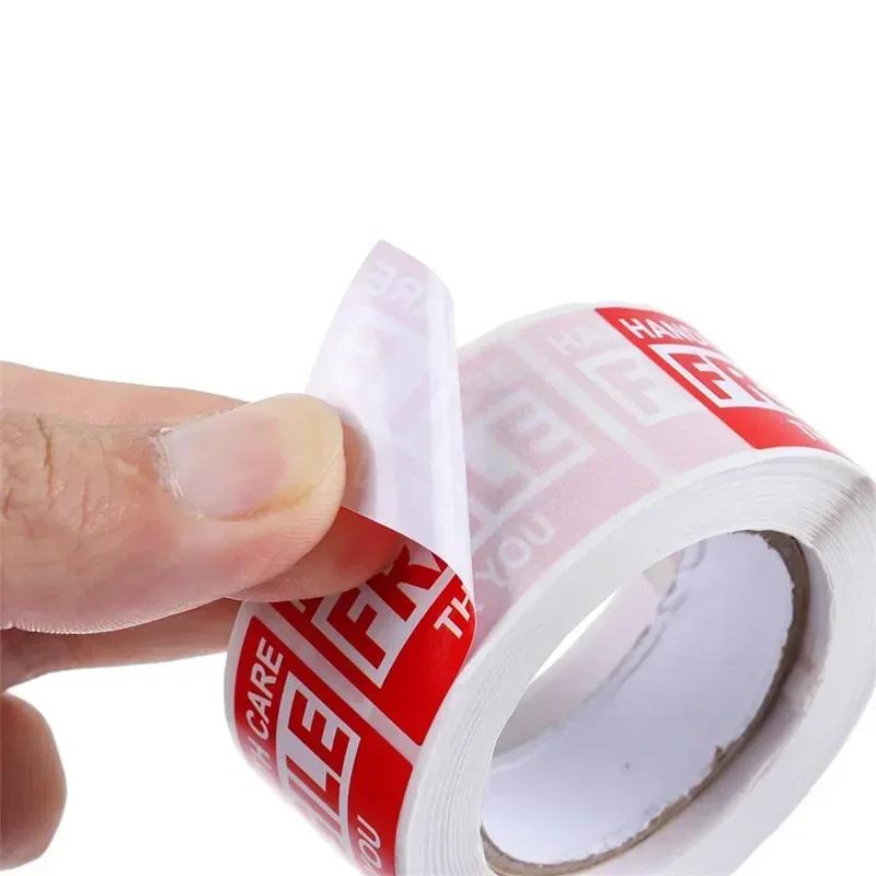 250PCS/Roll Fragile Warning Sticker Shipping Labels Stickers For Delivery Glass Product Warning Labels Adhesive Mini Papers