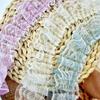 4cm Double Layer Pleated Lace Ribbon for DIY Clothing & Lotus Leaf Skirts