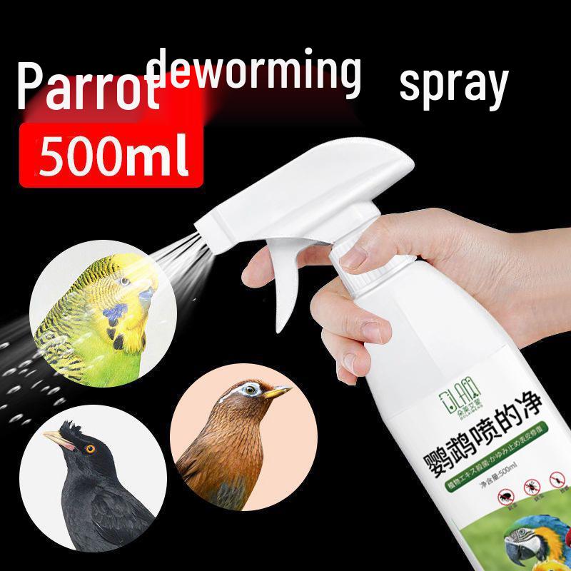 Parrot Bird Cage Spray Cleaner & Deodorizer - No-Rinse Pet-Safe Solution