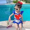 Girls' Trendy Sleeveless Slimming Surf Swimsuit