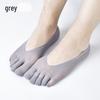 Men's Summer Breathable Anti-Odor Ice Silk Low-Cut Five-Toe Socks