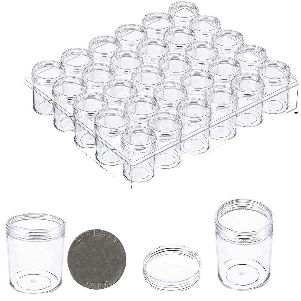 Small Size Nail Art Storage Box Transparent Subpackage Box Acrylic Box  Powder Storage