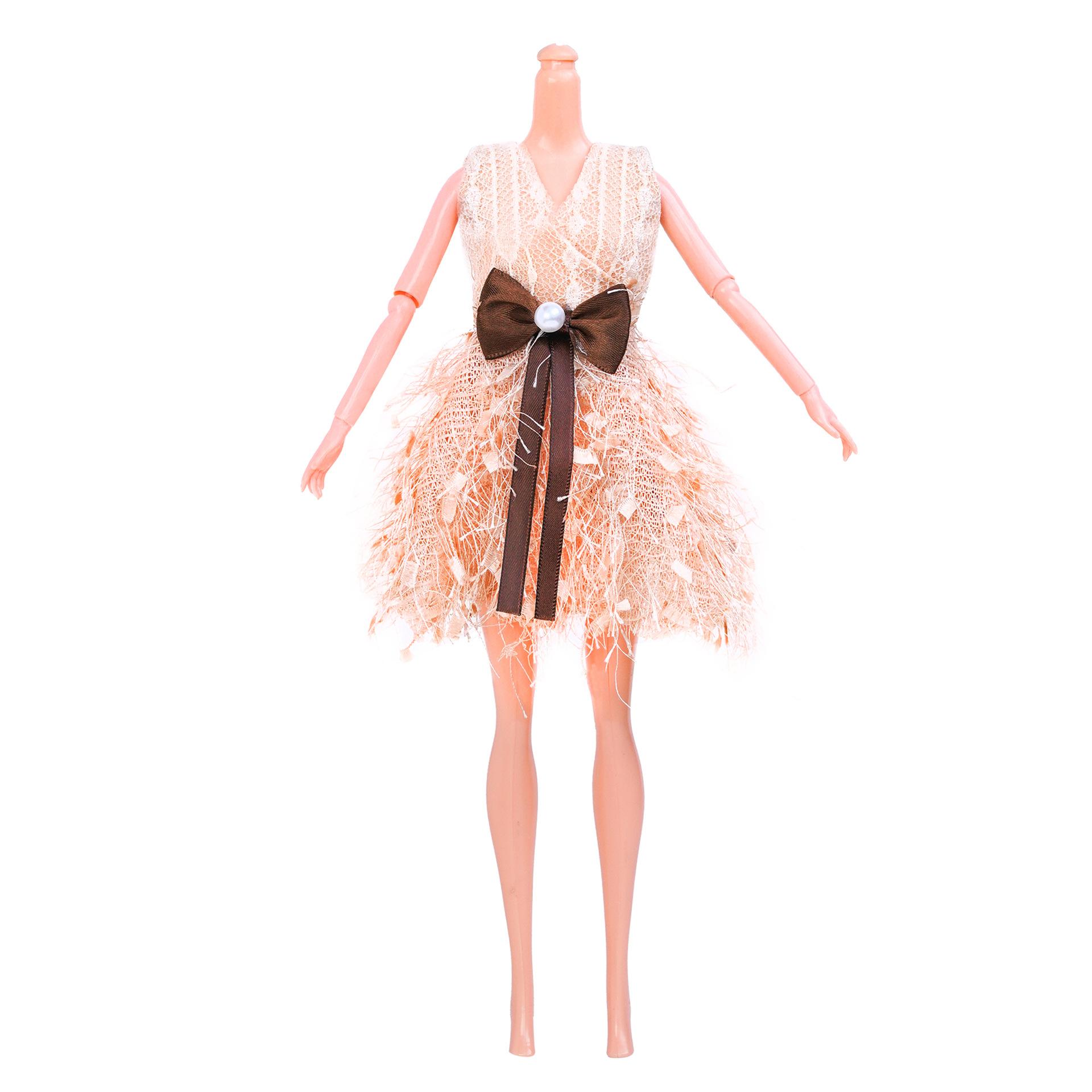 

30Cm Supermodel Doll Body Toys 1/6 Doll Joints Vegan Toys Accessories And 1/6 Doll Feathers Fringe Dress Children Play House Toy