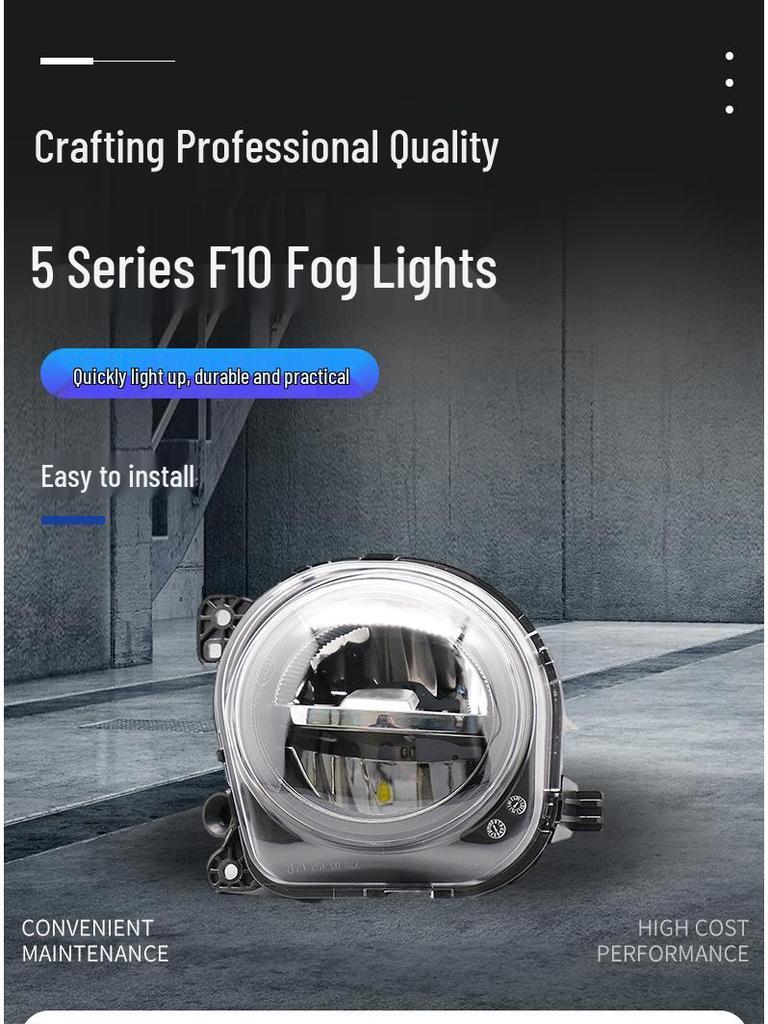 LED Fog Lights for BMW 5 Series (F10/F18/F07) and 7 Series (2014-2016) - Front Modification