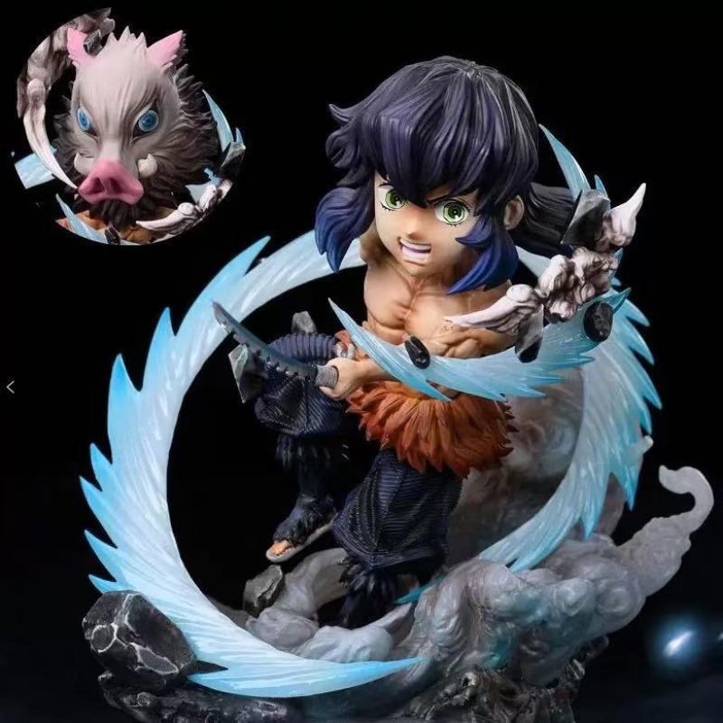 8-11cm Demon Slayer Hashibira Inosuke G5 Anime Figure Robot Collectible Action Figure Gift