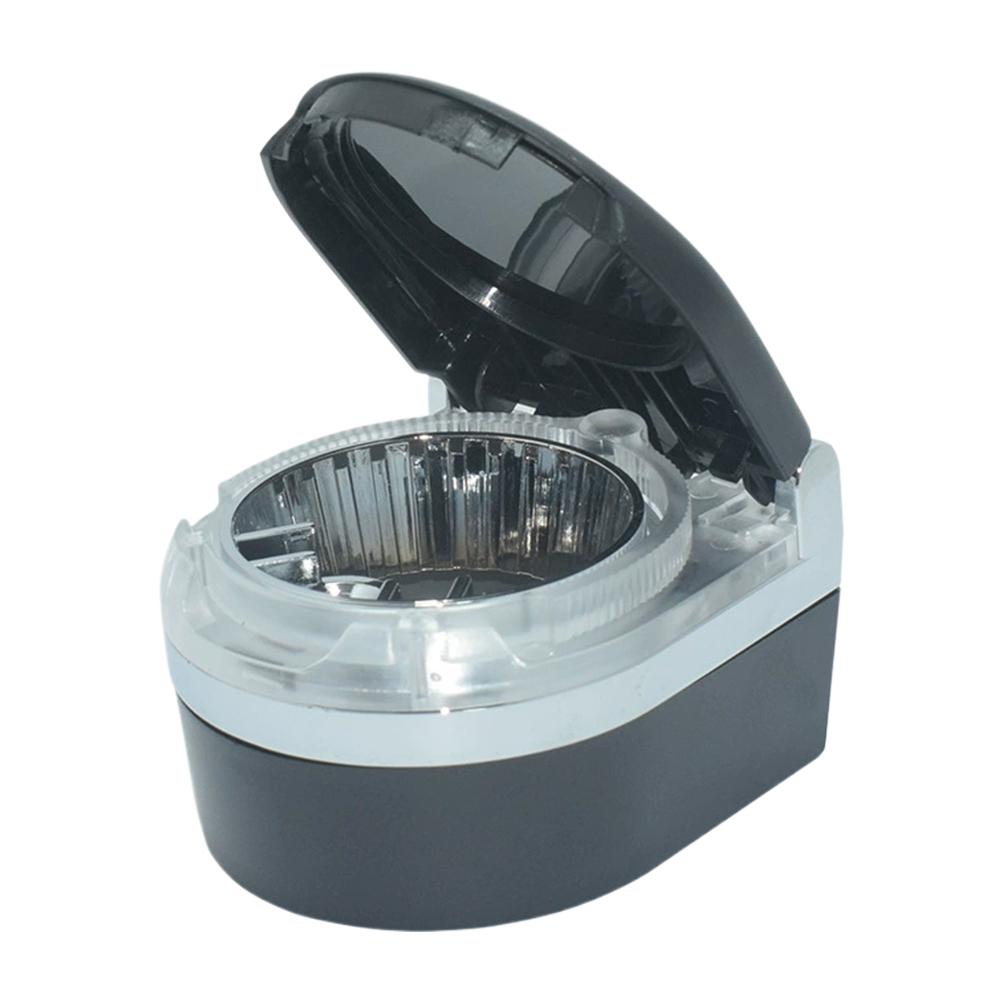 Car Ashtray Universal High-End Feel, With LED Light Iron Inner Liner, Simple And Light Luxury Car Ashtray Car Interior Access