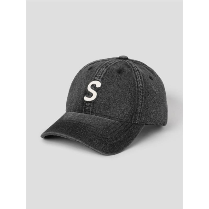 8SECONDS Denim Volume Embroidered Ball Cap Black (29578BWY85)