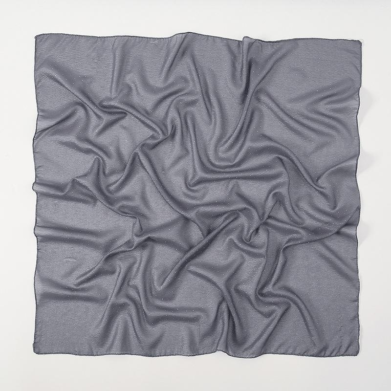 

Новый малайзийский и индонезийский полиэстер цыганская звезда горячий бриллиант головной платок однотонный простой и универсальный этнический платок-сумка квадратный шарф 90CM