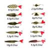 Cross 5-Compartment Sequin and Spoon Lure Set, 20-Piece Universal Fishing Bait Collection