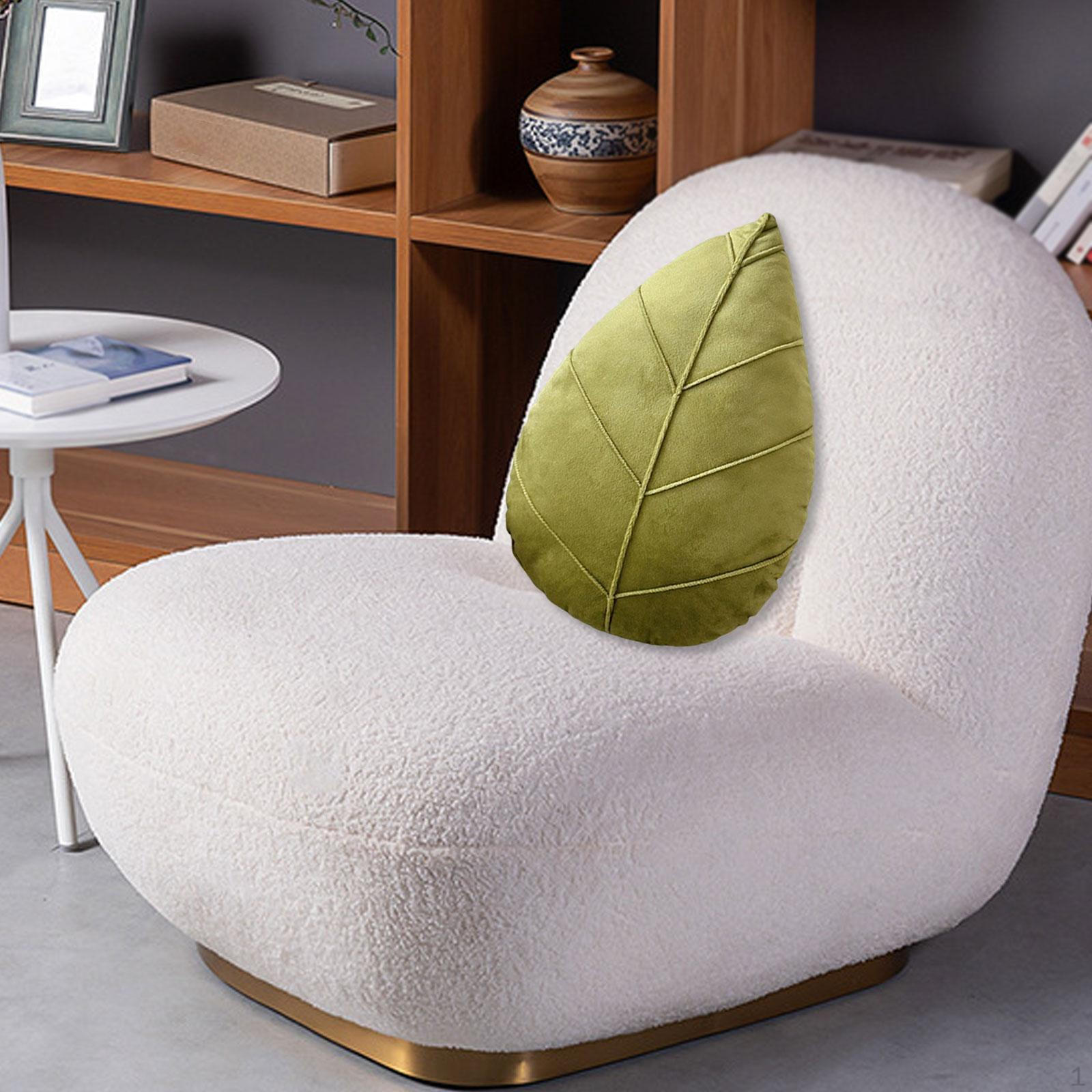 

Лист Декоративный Подарок Удобная Подушка-Плед Растение Подушка для Гостиной Детской Спальни Машины Grass Green 38x25cm